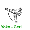 Yoko geri keage